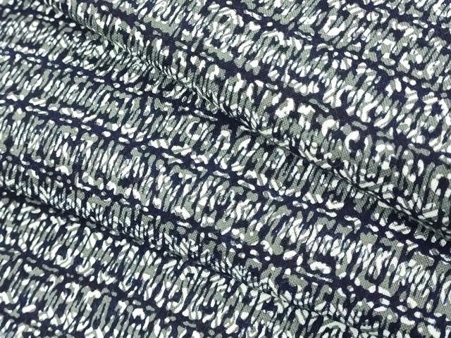 平和屋着物∴夏物　男性　浴衣　横段文　綿　逸品　DABJ4011cd