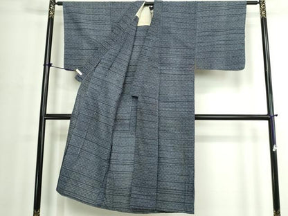 平和屋着物∴夏物　男性　浴衣　注染　手縫い　色紙文　綿　逸品　DABJ4012cd