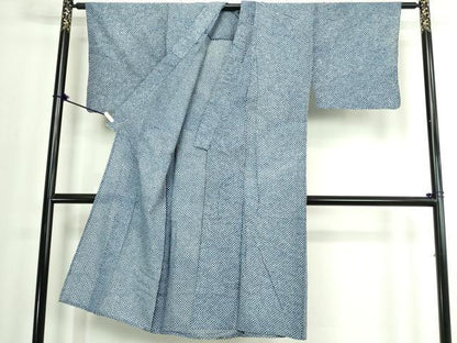 平和屋着物∴夏物　男性　浴衣　有松鳴海絞り　三浦絞り　綿　逸品　DABJ4013cd