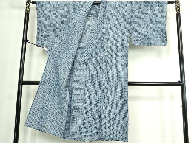 平和屋着物∴夏物　男性　浴衣　有松鳴海絞り　三浦絞り　綿　逸品　DABJ4013cd