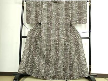 平和屋着物∴夏物　竺仙　浴衣　注染　手縫い　流水文　高島屋扱い　逸品　未使用　DABJ4027cd