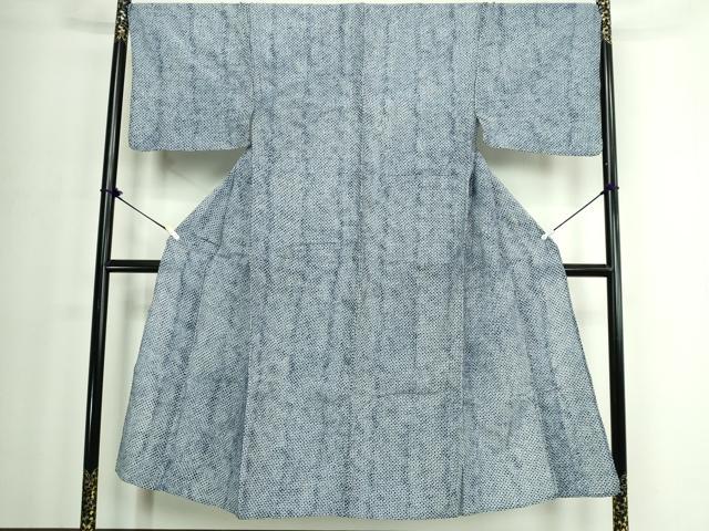 平和屋着物∴夏物　男性　浴衣　有松鳴海絞り　三浦絞り　綿　逸品　DABJ4032cd