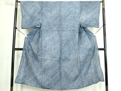 平和屋着物∴夏物　男性　浴衣　有松鳴海絞り　三浦絞り　綿　逸品　DABJ4033cd