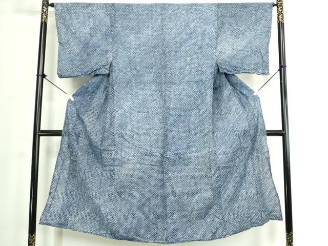 平和屋着物∴夏物　男性　浴衣　有松鳴海絞り　三浦絞り　綿　逸品　DABJ4033cd