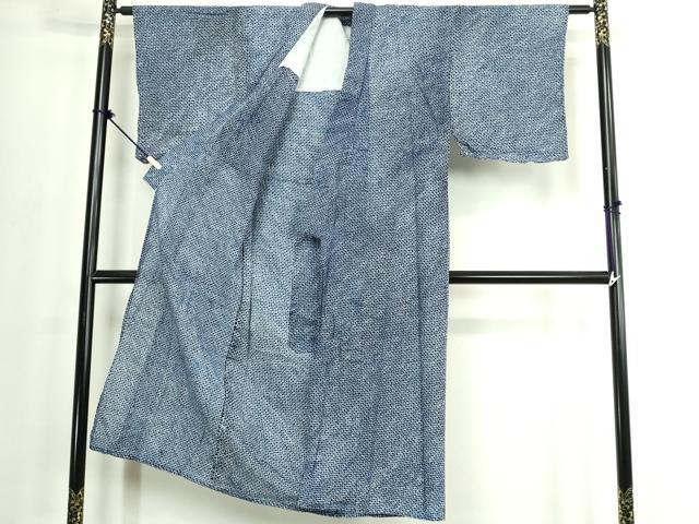 平和屋着物∴夏物　男性　浴衣　有松鳴海絞り　三浦絞り　綿　逸品　DABJ4033cd