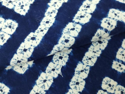 平和屋着物∴夏物　浴衣　有松鳴海絞り　紗綾形文　綿　逸品　DABJ4053cd