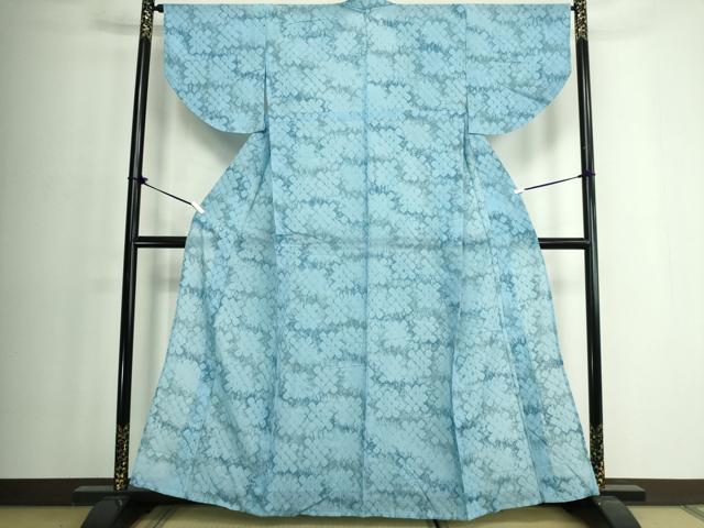 平和屋着物∴夏物　浴衣　有松鳴海絞り　蜘蛛絞り　綿　逸品　DABJ4056cd