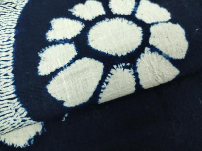 平和屋着物∴夏物　浴衣　有松鳴海絞り　流水花文　綿　逸品　DABJ4057cd