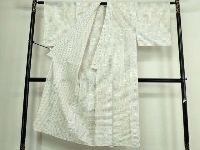 平和屋着物∴夏物　男性　小紋・浴衣兼用　絣文様　DABJ4074cd