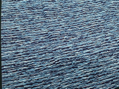 平和屋着物∴夏物　男性　浴衣　注染　手縫い　横段文　綿　逸品　DABJ4076cd