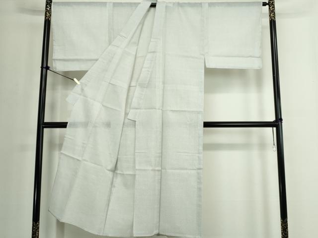 平和屋着物∴夏物　男性　小紋・浴衣兼用　絣文様　未使用　DABJ4078cd