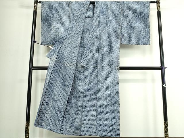 平和屋着物∴夏物　男性　浴衣　有松鳴海絞り　三浦絞り　綿　逸品　未使用　DABJ4081cd