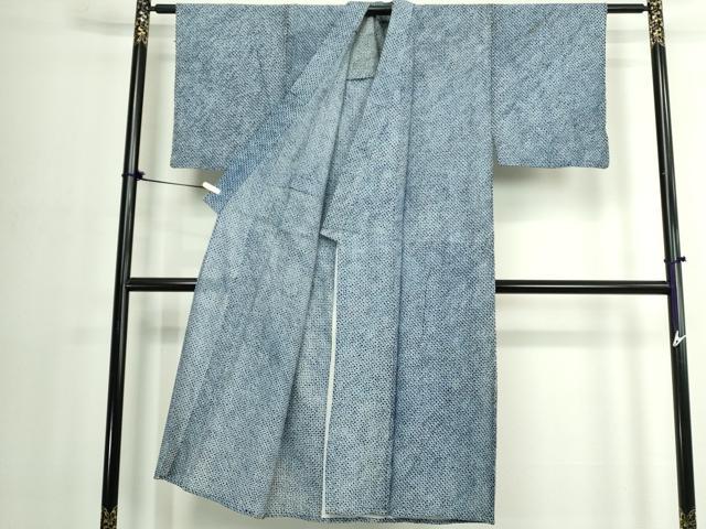 平和屋着物∴夏物　男性　浴衣　有松鳴海絞り　三浦絞り　綿　逸品　DABJ4084cd