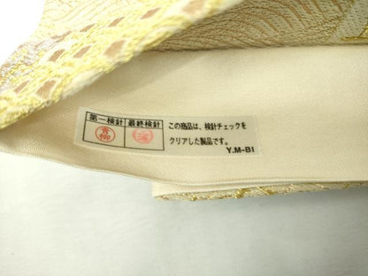 平和屋着物◎六通柄袋帯　唐織　正倉院　金銀糸　正絹　逸品　DABJ4144cd
