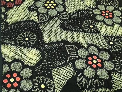 平和屋着物∴夏物　浴衣　有松鳴海絞り　舞花文　綿　逸品　DABJ4223cd