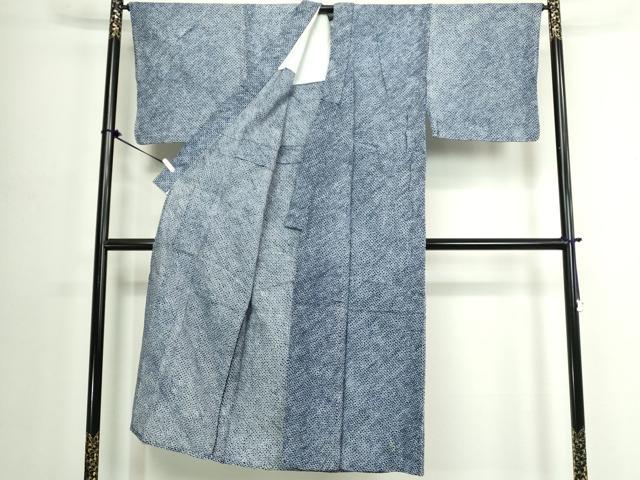 平和屋着物∴夏物　男性　浴衣　有松鳴海絞り　三浦絞り　綿　逸品　DABJ4266cd