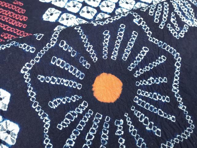 平和屋着物∴夏物　浴衣　花繋ぎ　綿　逸品　DABJ4290cd