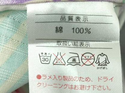 平和屋着物∴夏物　浴衣　草花文　ラメ　綿　逸品　DABJ4311cd