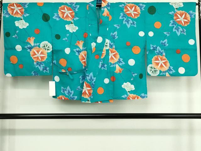 平和屋着物∴夏物　浴衣　二部式　草花文　朝顔　巻きスカート　綿　逸品　DABJ4340cd