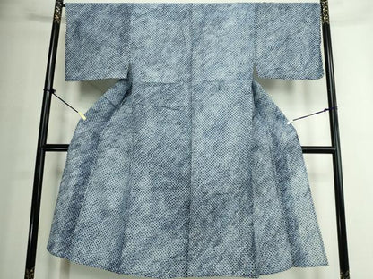平和屋着物∴夏物　男性　浴衣　有松鳴海絞り　三浦絞り　綿　逸品　DABJ4348cd