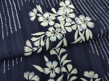 平和屋着物∴夏物　浴衣　夢工房　注染　舞花文　綿　逸品　DABJ4352cd