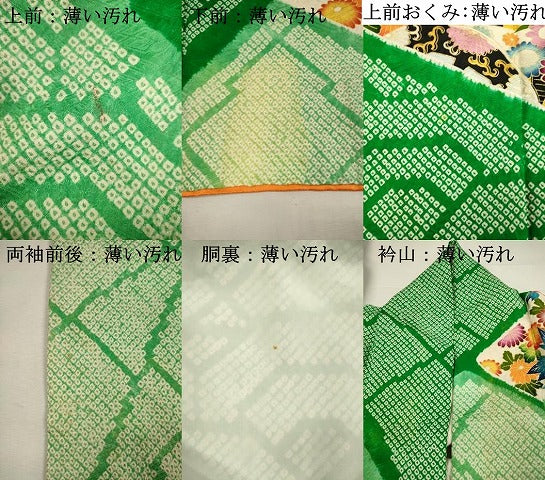 平和屋着物■豪華振袖　駒刺繍　絞り　草花文　枝梅　金彩　正絹　逸品　DABJ4354cd