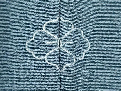 平和屋着物■本草木染作家　瑞寶　色無地　勿忘草色　正絹　逸品　DABJ4356cd