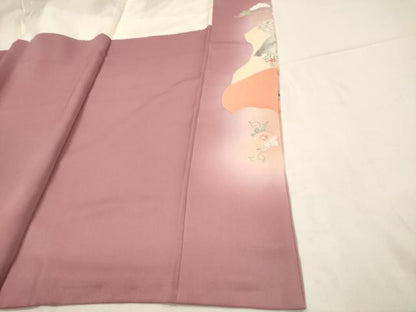 平和屋着物■豪華色留袖　作家物　花鳥文　暈し染め　金彩　正絹　逸品　DABJ4363cd