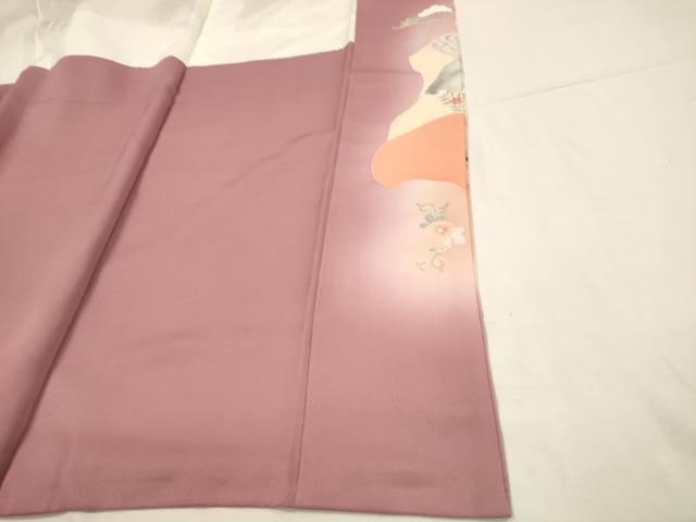 平和屋着物■豪華色留袖　作家物　花鳥文　暈し染め　金彩　正絹　逸品　DABJ4363cd