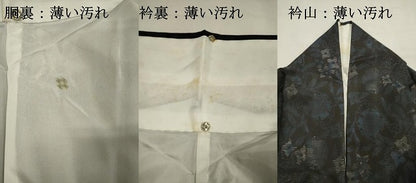平和屋着物■本場大島紬　雪輪花文　正絹　逸品　DABJ4365cd