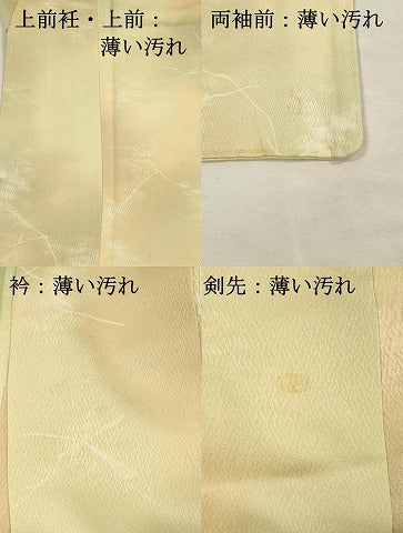 平和屋着物■上質な小紋　枝花文　暈し染め　正絹　逸品　DABJ4370cd