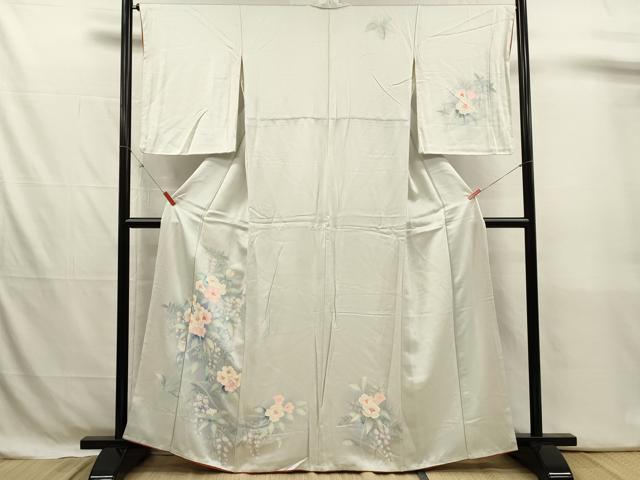 平和屋着物■訪問着　草花文　暈し染め　正絹　逸品　DABJ4371cd