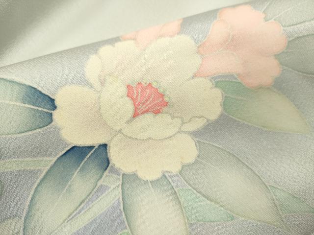 平和屋着物■訪問着　草花文　暈し染め　正絹　逸品　DABJ4371cd