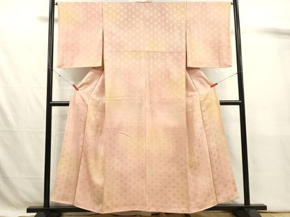 平和屋着物■上質な小紋　雪輪青海波地紋　暈し染め　正絹　逸品　DABJ4372cd