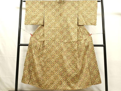 平和屋着物■上質な小紋　七宝花文　正絹　逸品　DABJ4379cd