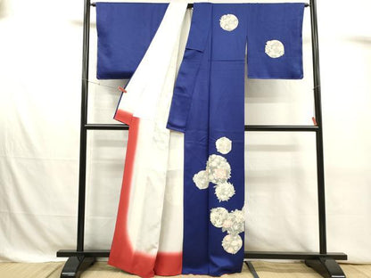 平和屋着物■訪問着　花丸文　正絹　逸品　DABJ4392cd