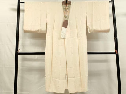平和屋着物■長襦袢　袷　横笛文　暈し染め　半衿刺繍　正絹　逸品　DABJ4400cd