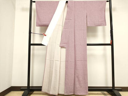 平和屋着物▽江戸小紋　単衣　小花文　小田急百貨店扱い　正絹　逸品　未使用　DABJ4472cd