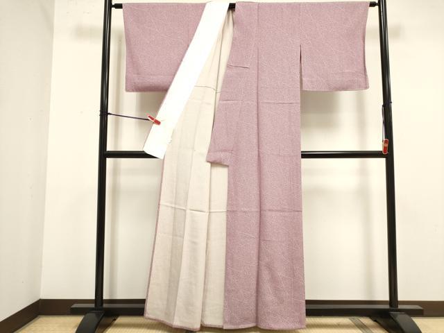 平和屋着物▽江戸小紋　単衣　小花文　小田急百貨店扱い　正絹　逸品　未使用　DABJ4472cd