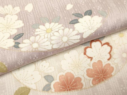 平和屋着物▽訪問着　単衣　青海波花文　暈し染め　正絹　逸品　DABJ4477cd