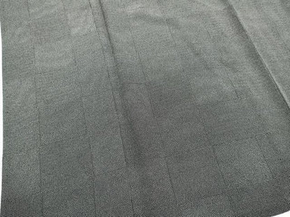 平和屋着物▽小紋師　宍戸陵　江戸小紋　単衣　行儀　角通し　黒地　正絹　逸品　DABJ4505cd