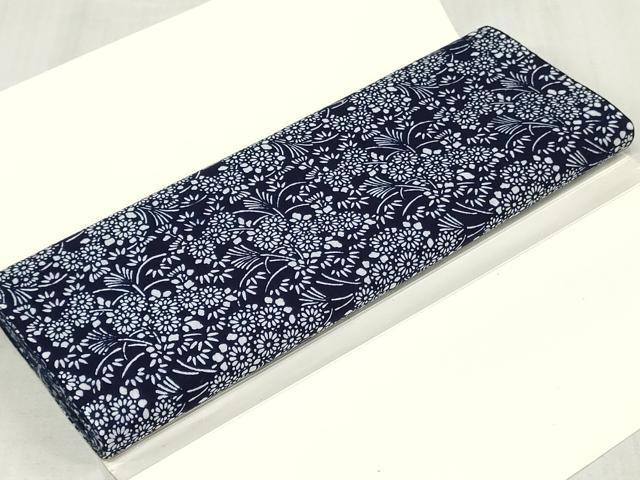 平和屋着物＊夏物　浴衣　反物　着尺　注染　草花文　綿　逸品　未使用　DABJ4525zy