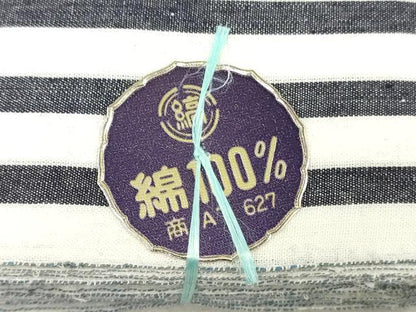 平和屋着物＊夏物　浴衣　反物　着尺　縞　綿　逸品　未使用　DABJ4528zy