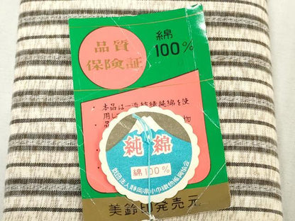 平和屋着物＊夏物　浴衣　反物　着尺　縞　綿　逸品　未使用　DABJ4530zy