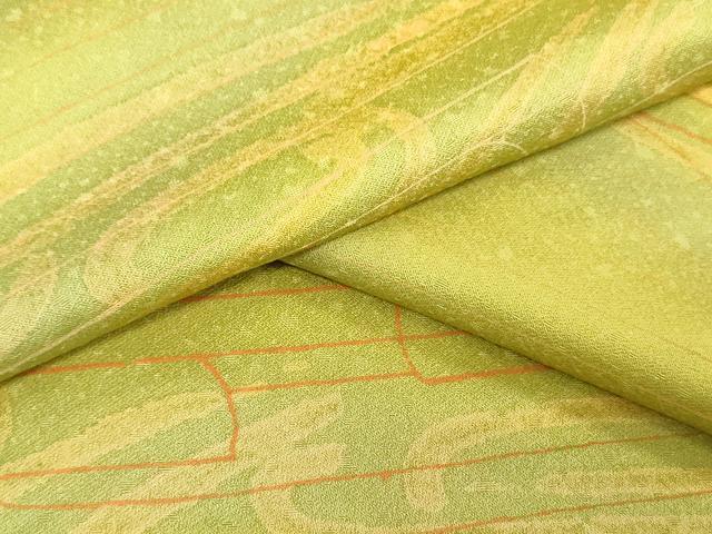 平和屋着物▼小紋　反物　着尺　抽象文様　暈し染め　松坂屋扱い　逸品　未使用　DABJ4567zy