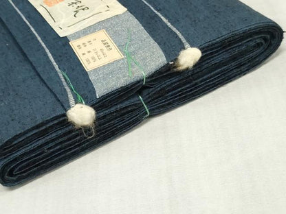 平和屋着物▼男性　紬　反物　着尺　アンサンブル　霞文　証紙付き　キングサイズ　逸品　未使用　DABJ4618zy