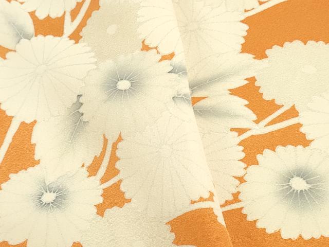 平和屋着物▼付下げ　反物　着尺　瑞宝織　枝花文　銀糸　逸品　未使用　DABJ4634zy