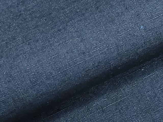 平和屋着物▼男性　紬　反物　着尺　霞文　紺青色　逸品　未使用　DABJ4664zy