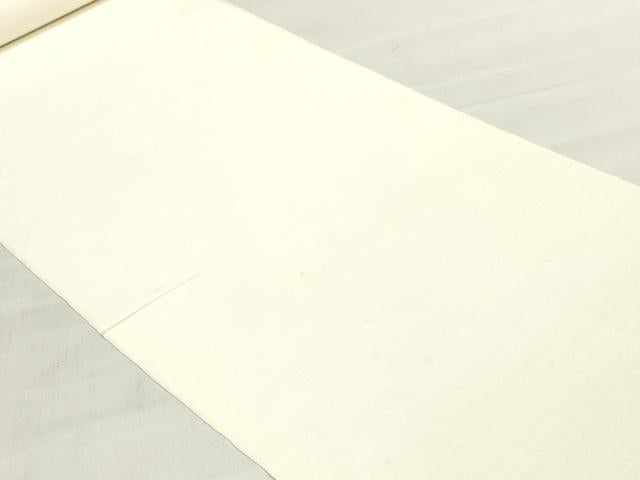 平和屋着物▼白生地　反物　着尺　上代紬　生成り色　逸品　未使用　DABJ4666zy