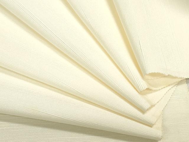平和屋着物▼白生地　反物　着尺　上代紬　生成り色　逸品　未使用　DABJ4666zy
